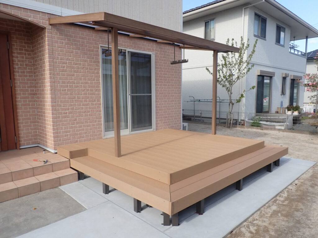 Ｋ様ウッドデッキ工事（いわき市泉）